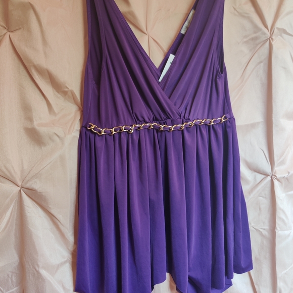 Purple sleeveless top - Picture 1 of 3